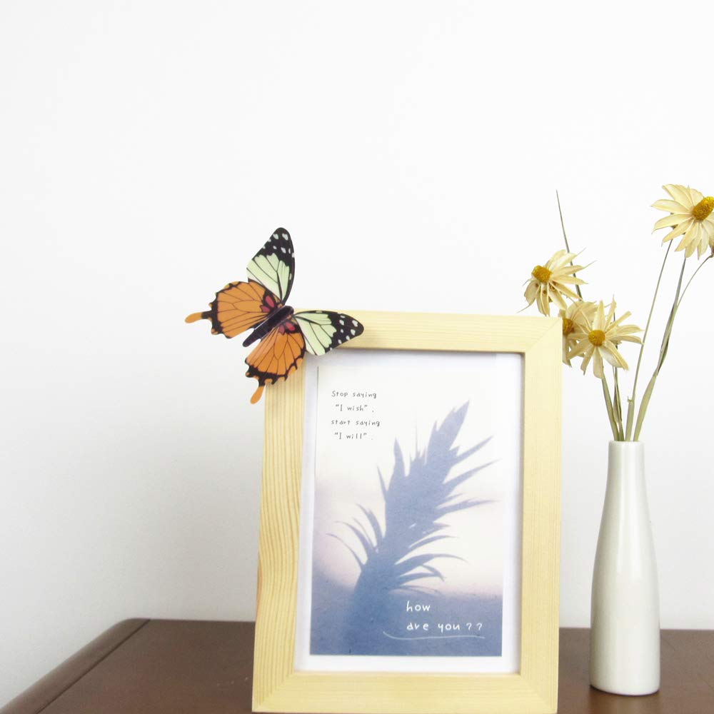 tuosiwei butterfly wall decal yellow, 3d butterflies add color to kids' room walls and imagination