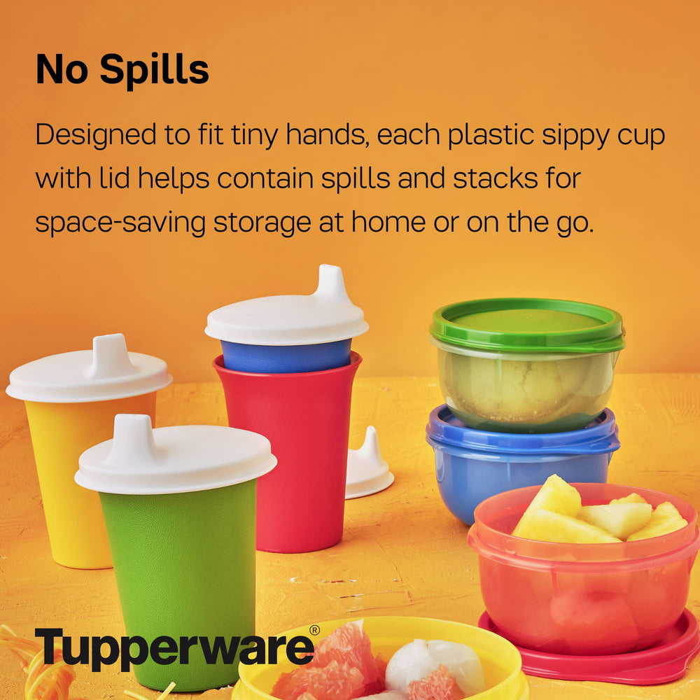 Tupperware Bell Tumbler easy-grip design aids little hands during use.