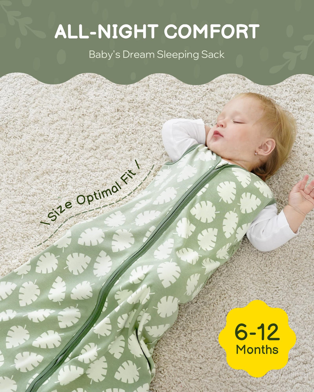 TURMEWU soft collar and arm edges prevent irritation and keep baby snug.