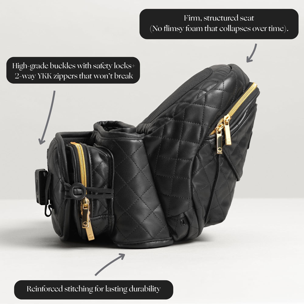 TushBaby five-pocket design keeps essentials within easy reach