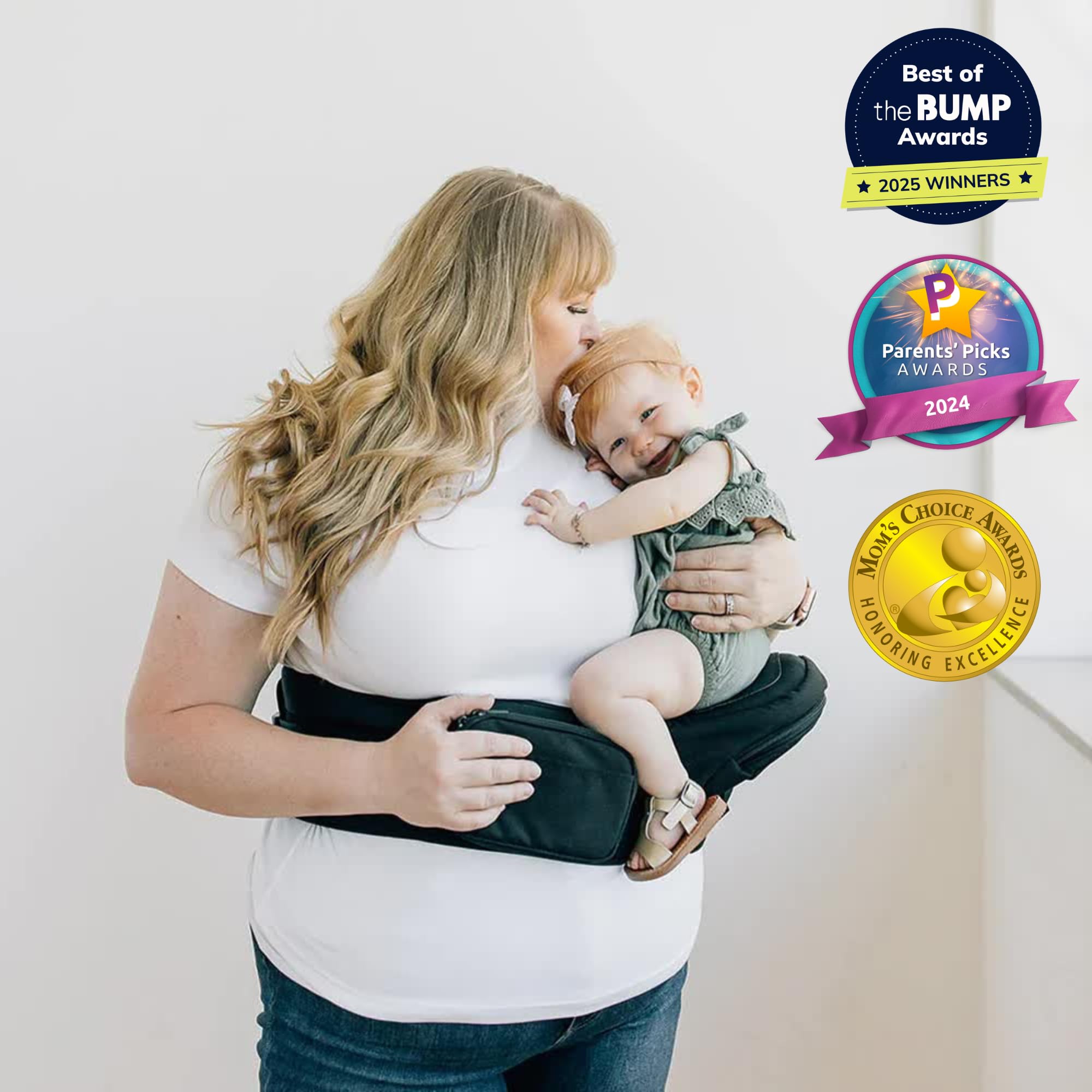 TushBaby no-flimsy-foam-design emphasizes durable, cushioned support.