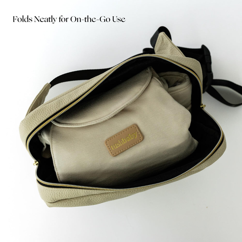 TushBaby Pearl Wrap adjustable straps tailor a comfortable fit for parents