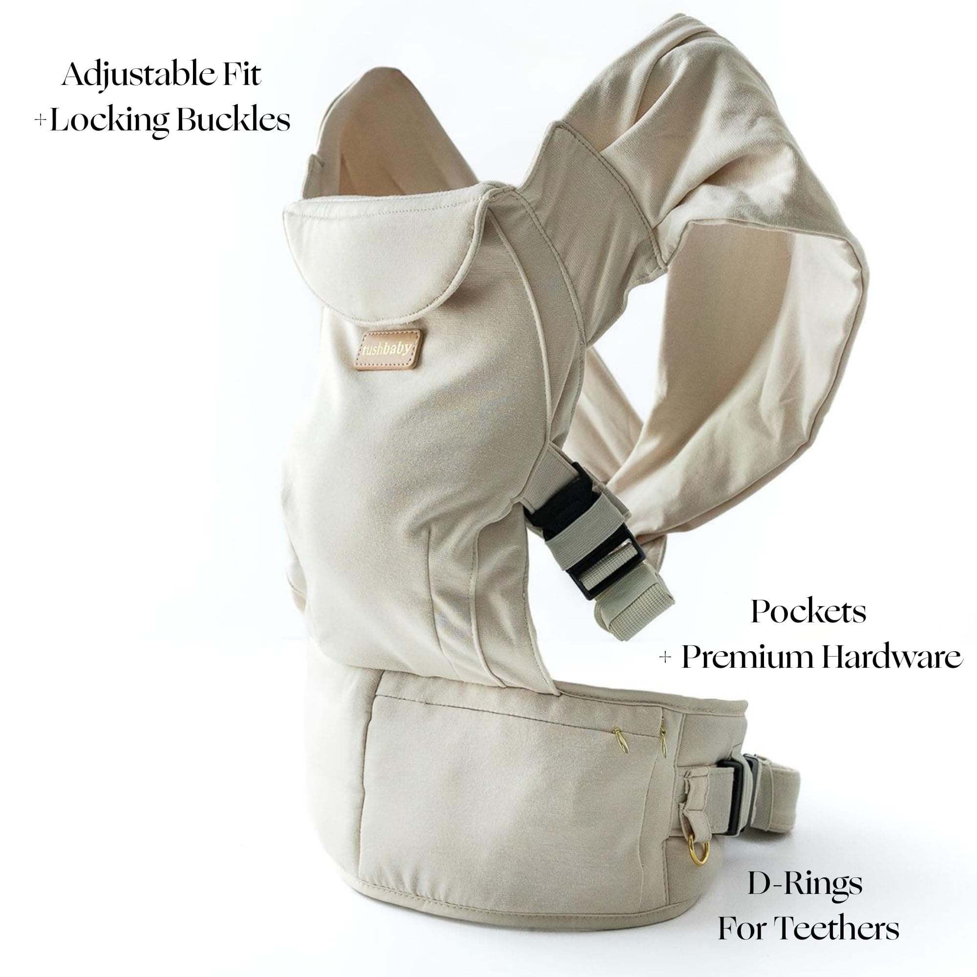TushBaby Pearl Wrap bottle holder enables on-the-go feeding