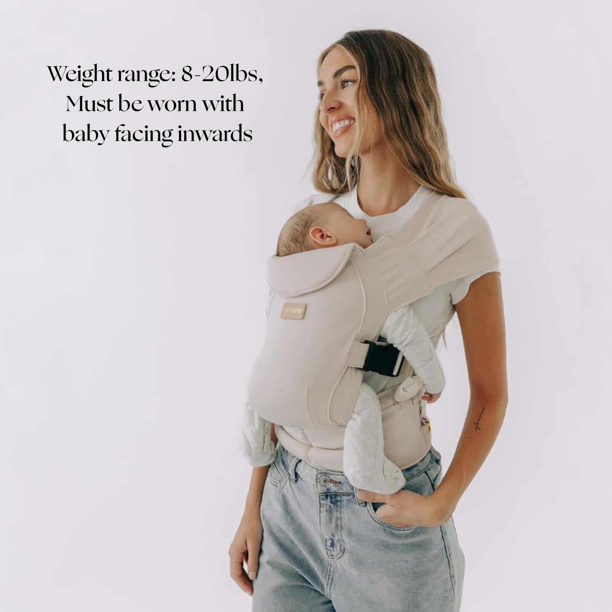 TushBaby Pearl Wrap wipe attachment keeps wipes within reach
