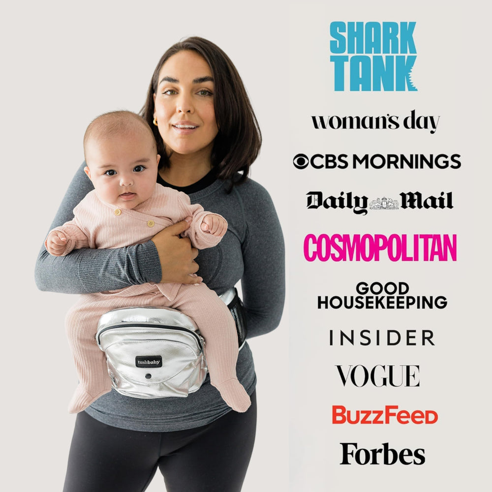 Waistband extender compatibility on TushBaby to fit more parents.