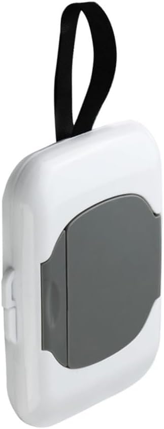 Tustao Gray Travel Wipe Holder front view for on-the-go organization