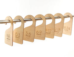 Tutotu newborn closet dividers keep the nursery wardrobe organized