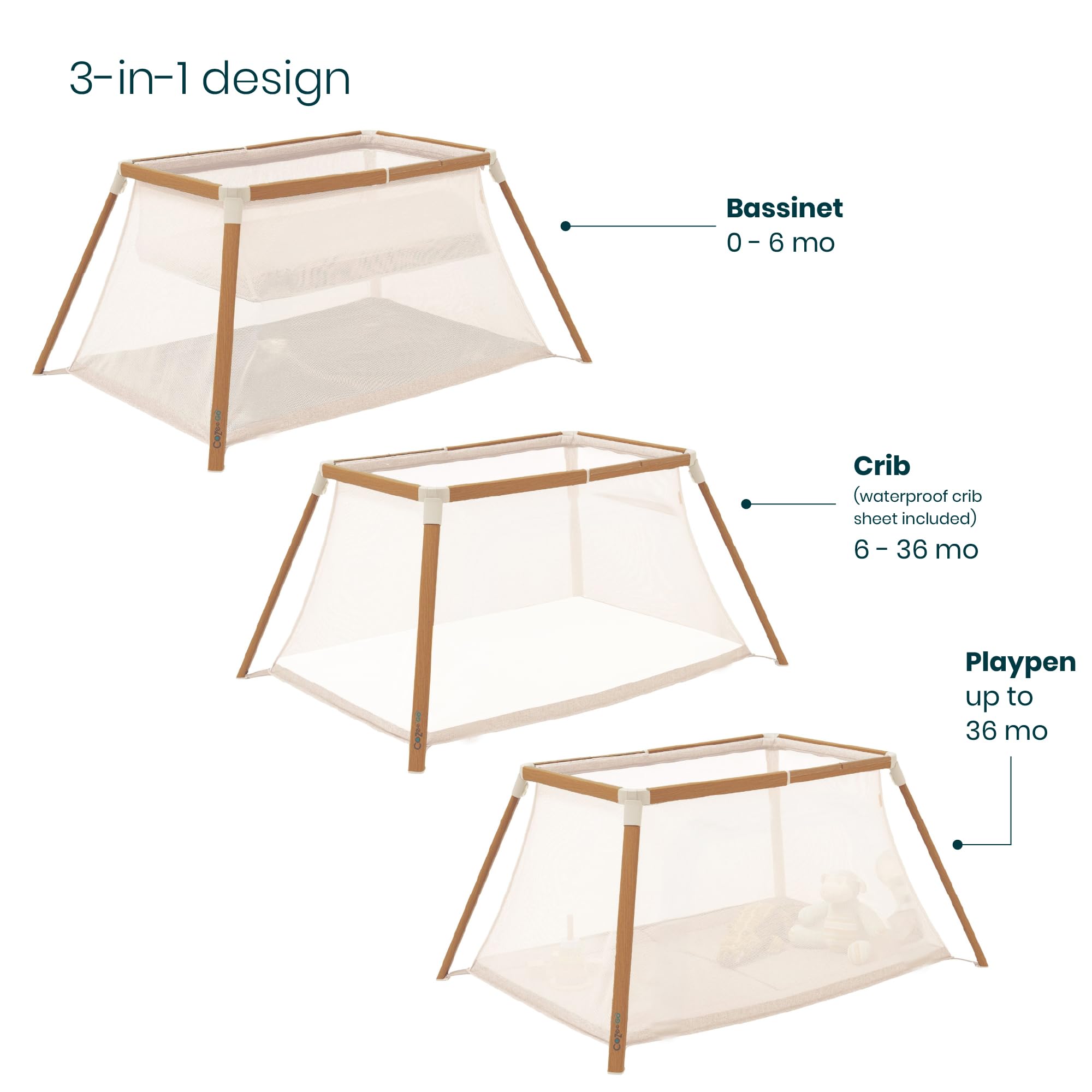 Foldable mattress supports easy packing for home and travel.