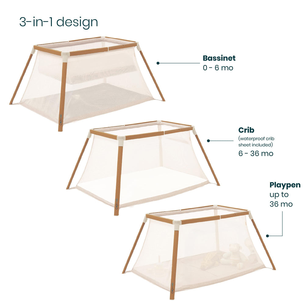 Foldable mattress supports easy packing for home and travel.