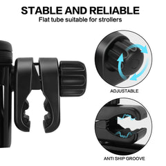 TUWEIPAIKE adjustable clamps fit poles from 0.55 to 1.4 inches for secure attachment.