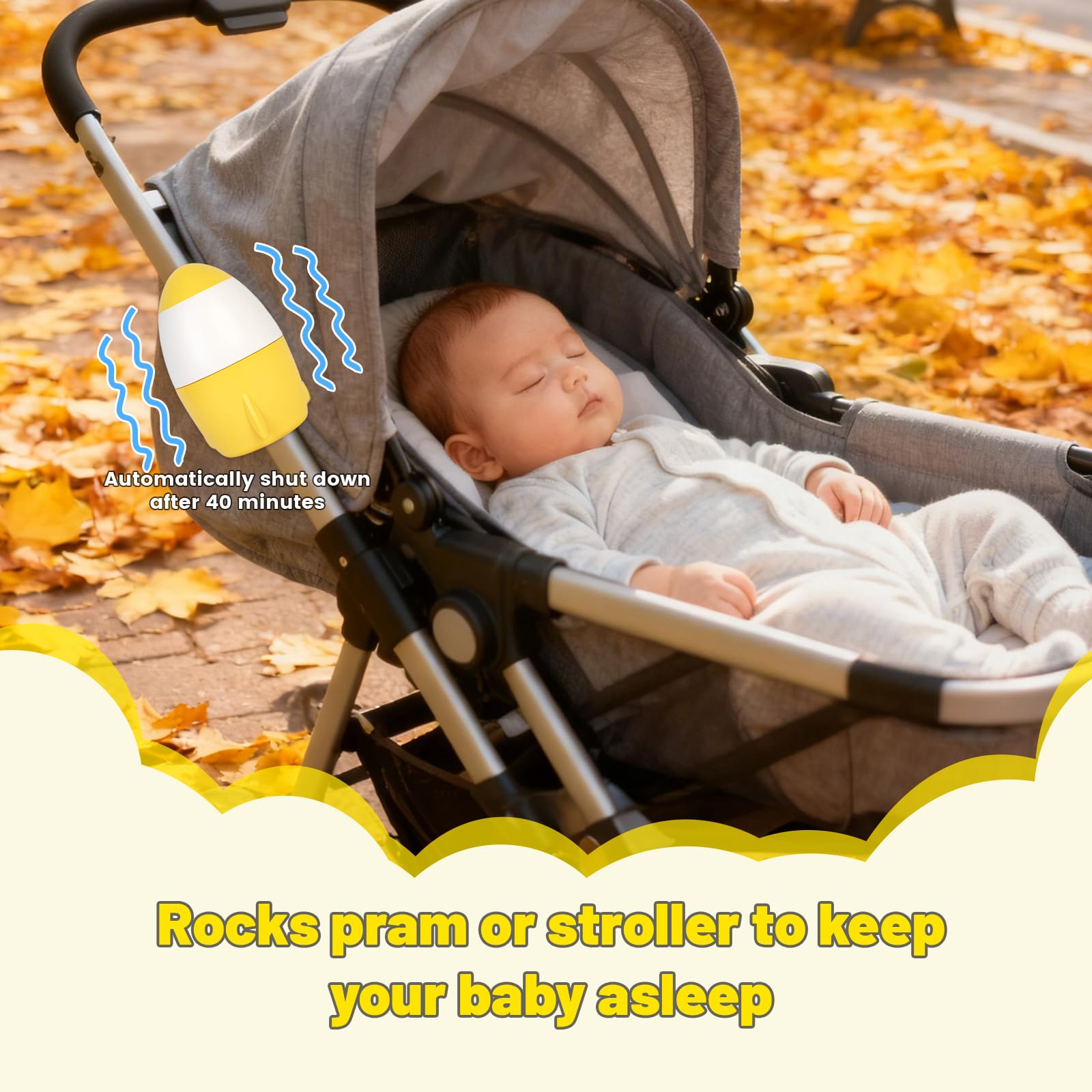 TUWEIPAIKE portable design fits most prams and strollers for easy transport.
