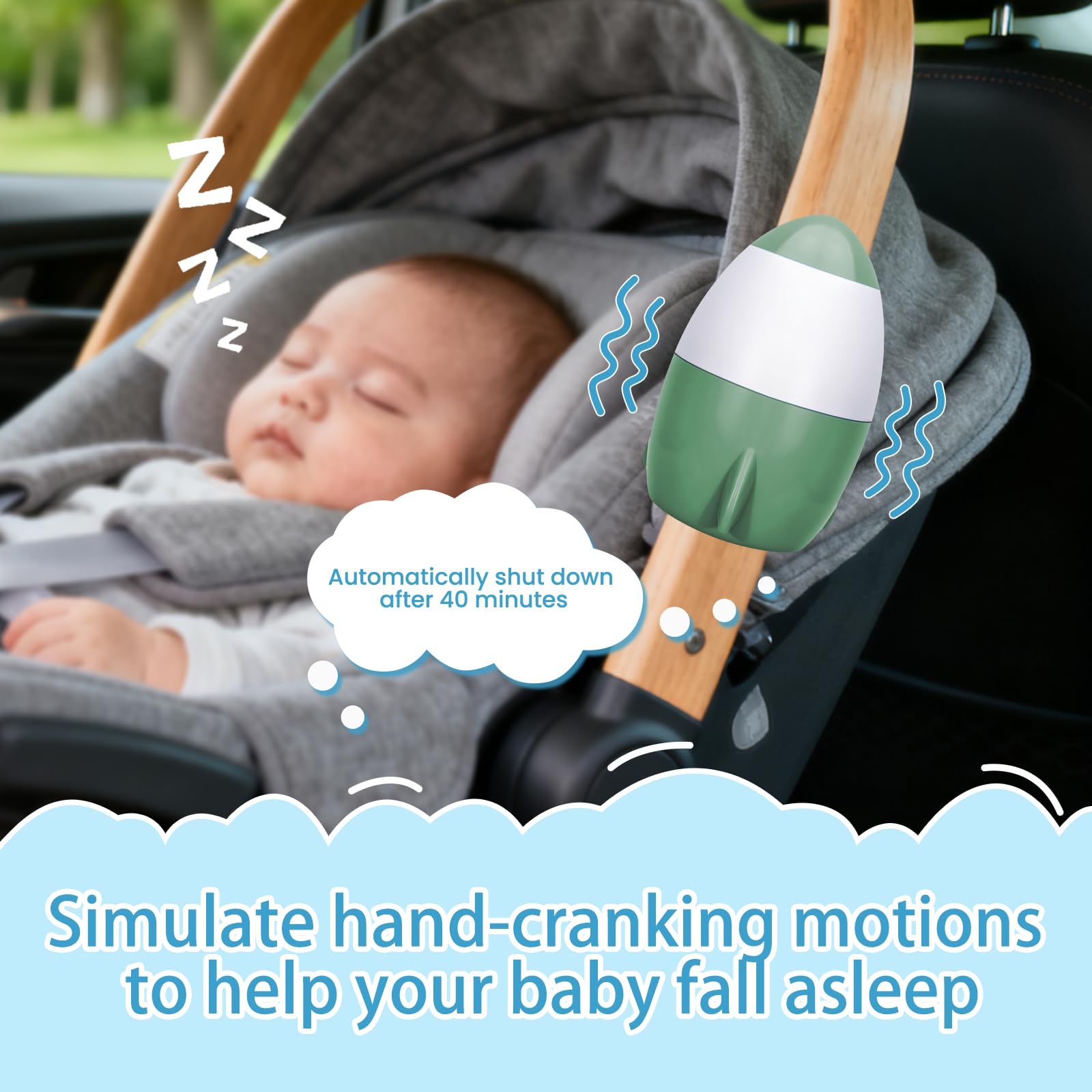TUWEIPAIKE baby rocker used at home or while traveling