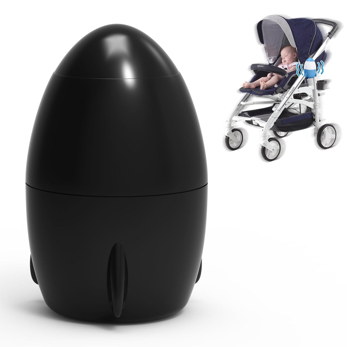 TUWEIPAIKE baby rocker with portable stand for at-home and travel soothing
