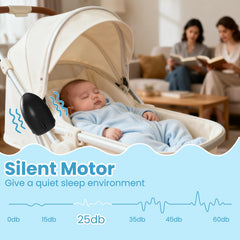 TUWEIPAIKE silent motor ensures peaceful naps without disruption