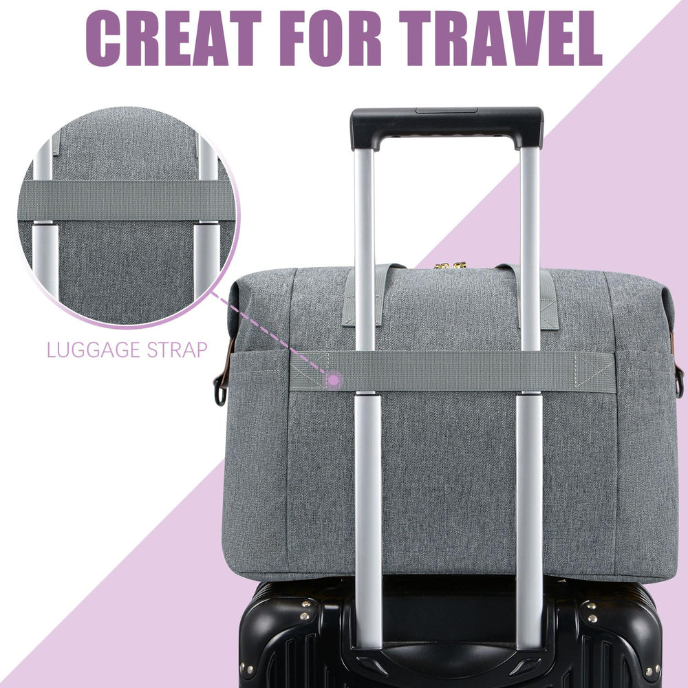 Tuwubi diaper bag tote travel sleeve enables smooth airport transitions.