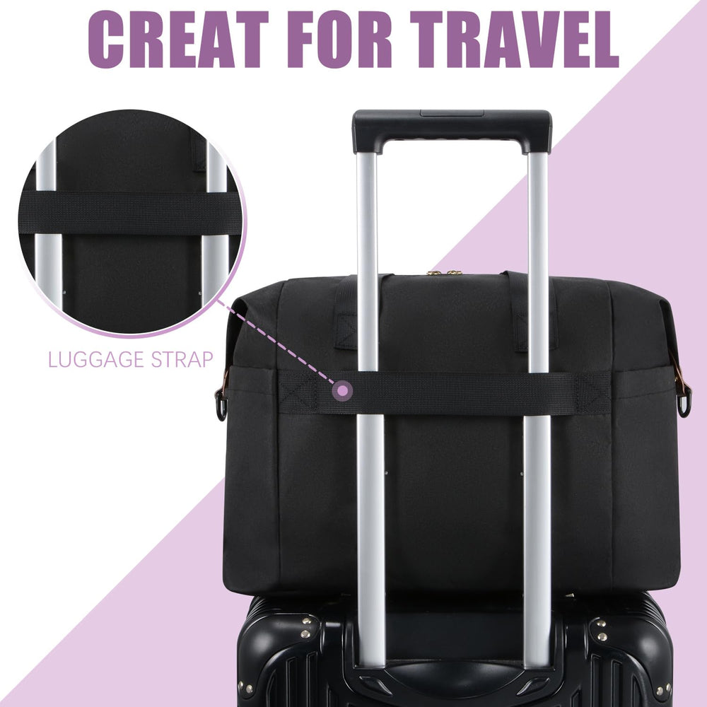 Tuwubi diaper bag tote back luggage sleeve simplifies travel.