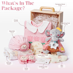 TUZT pink cotton onesie, soft for newborn skin