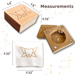 Twenty Moments Tooth Fairy Pouch on the go for easy loose tooth transport.