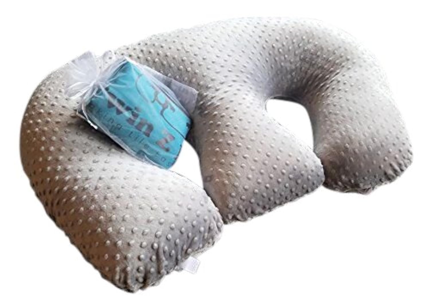 Twin Z Pillow 6-uses breastfeeding setup for comfortable nursing and bonding.