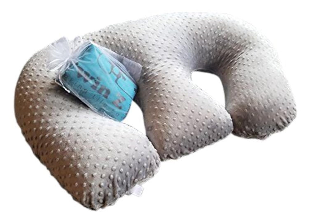 Twin Z Pillow 6-uses breastfeeding setup for comfortable nursing and bonding.