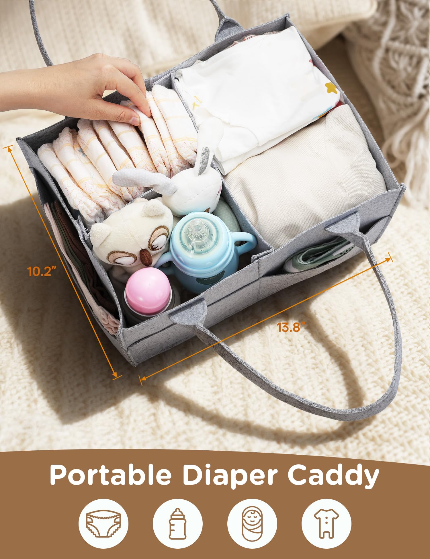 Twinkoo nursery cart with drawers and shelves for growing needs