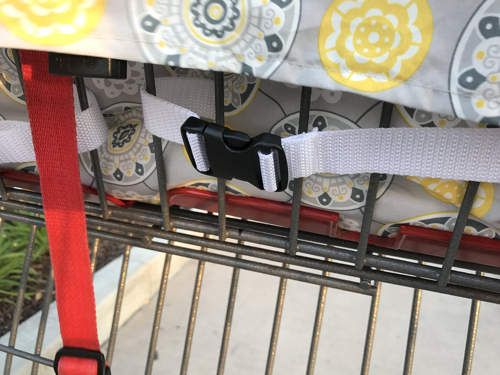 Twinventions cart cover with four holes supports secure twin positioning in carts
