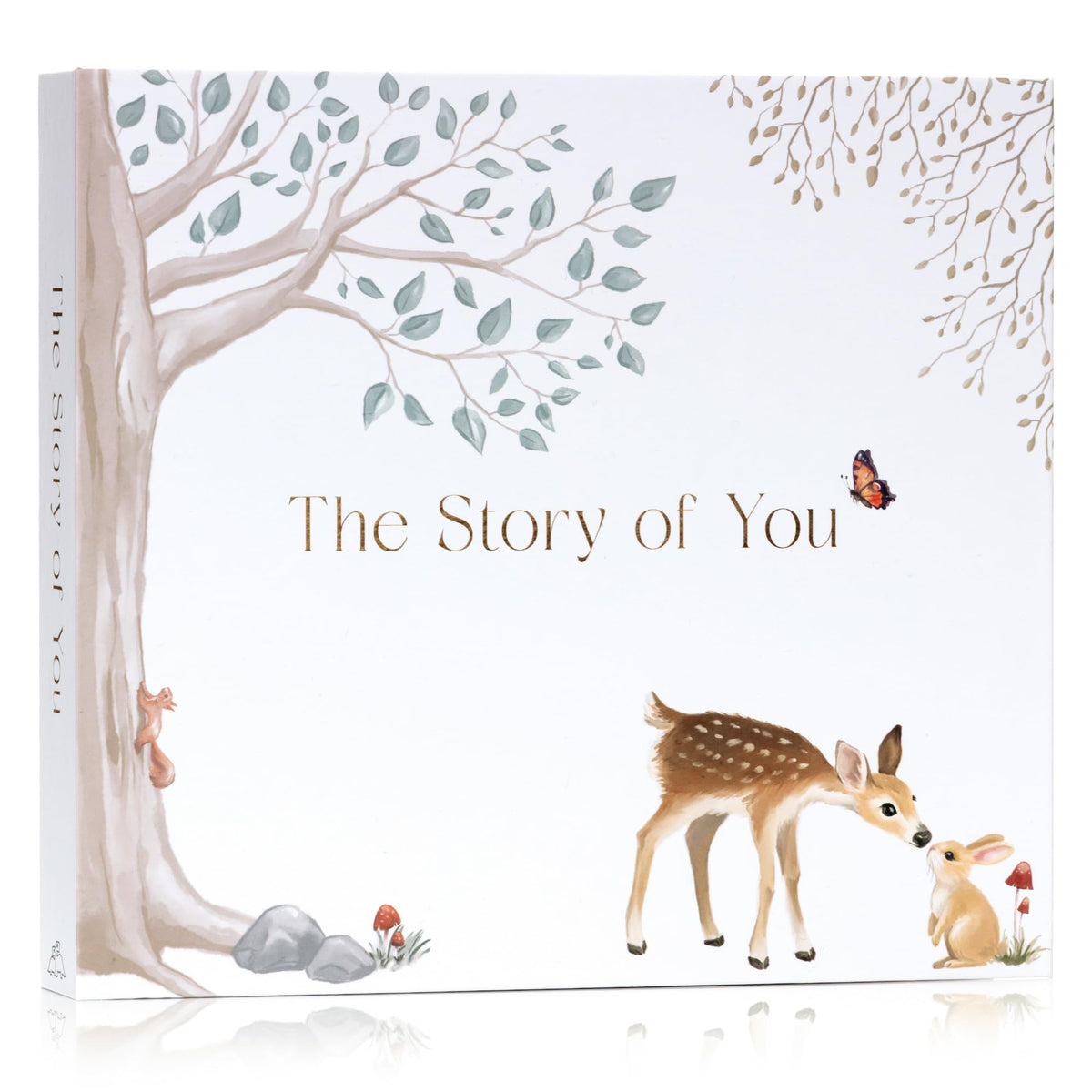 Two Little Dinos memory book cover with gender-neutral design for timeless keepsakes