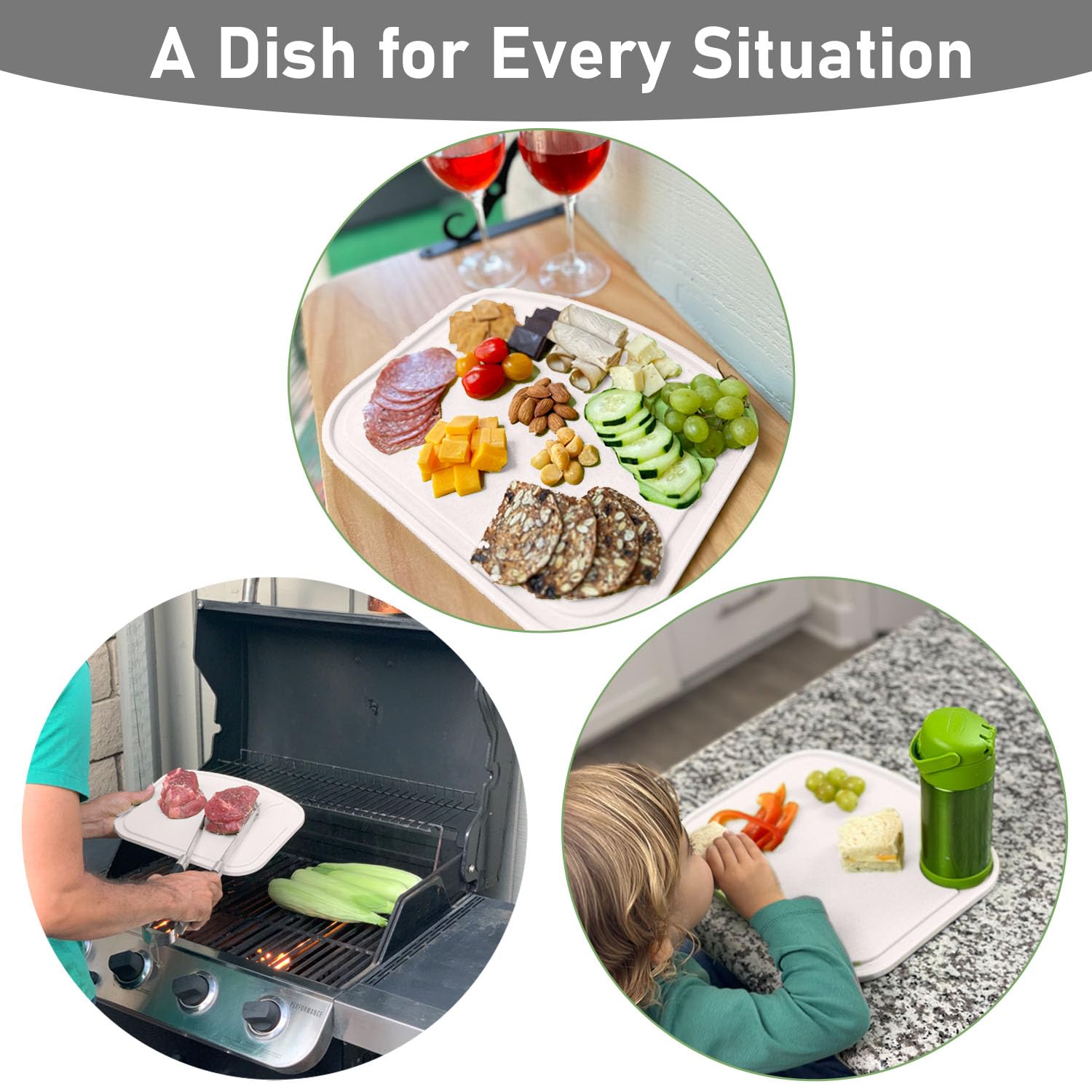 Two Peas dishwasher and microwave safe label on plates