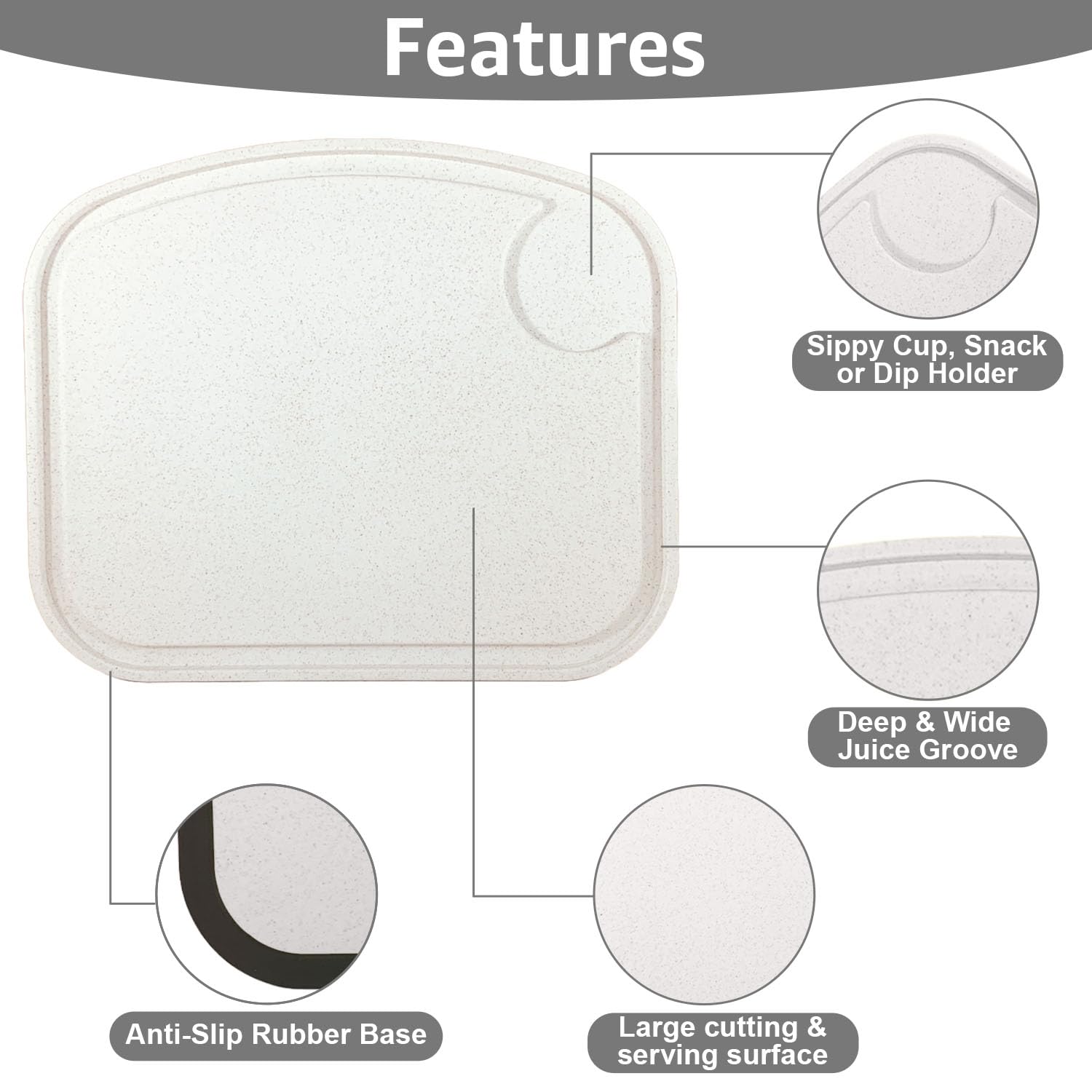 Two Peas compact kids serving tray used at mealtime