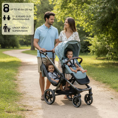 Twogether Ride Hammock Seat Attachment supports infant and toddler seating securely.