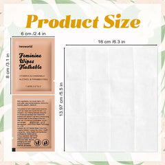 Twoworld chamomile-infused wipes with soft non-woven fabric for sensitive skin.