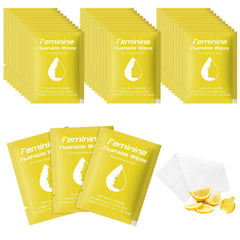 twoworld Feminine Wipes lemon packaging shows travel-friendly freshness for everyday use.