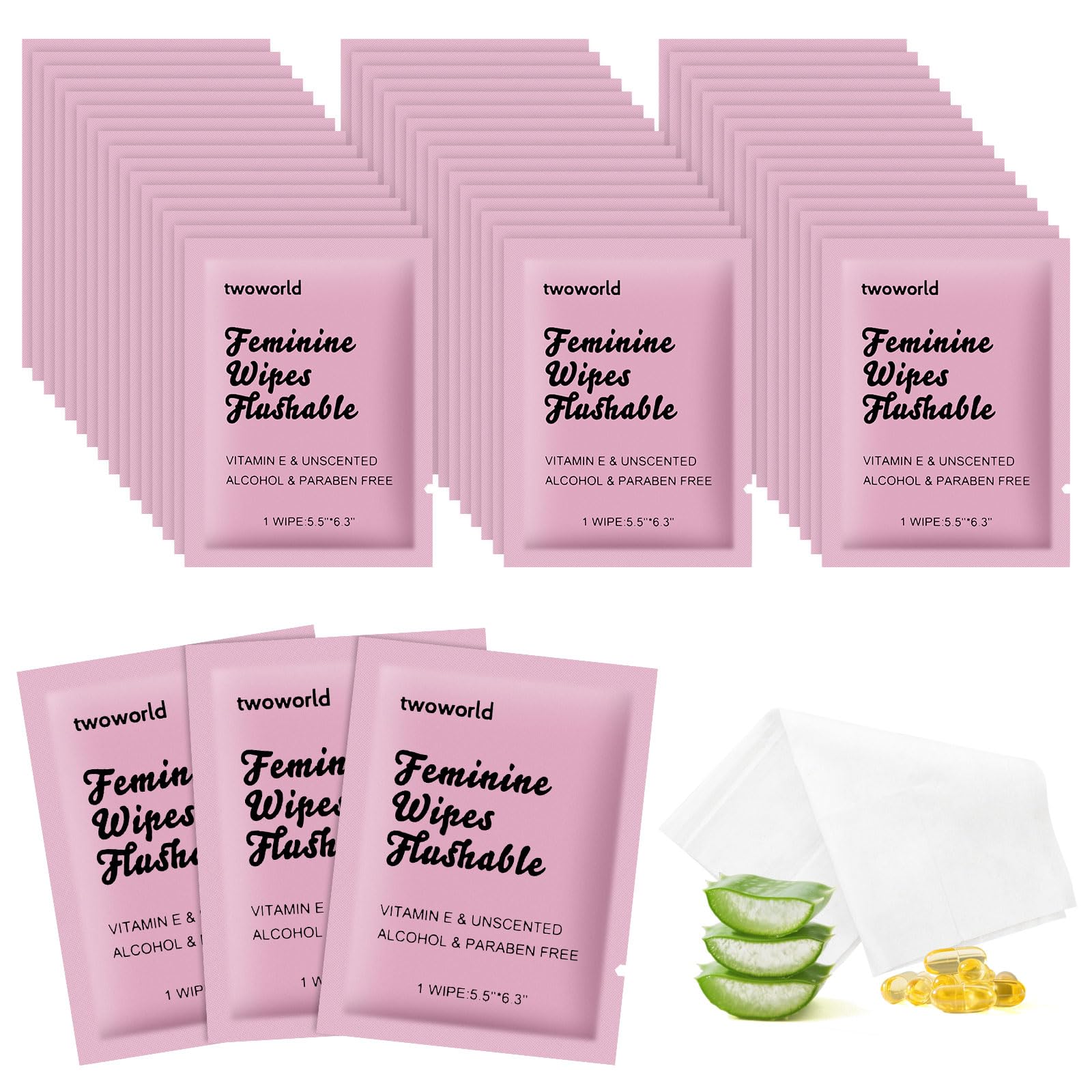 twoworld feminine wipes travel pack keeps you fresh on the go.