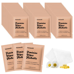 Twoworld feminine wipes travel pack for on the go refresh