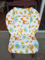 Twoworld high chair cushion showing non-slip fabric texture