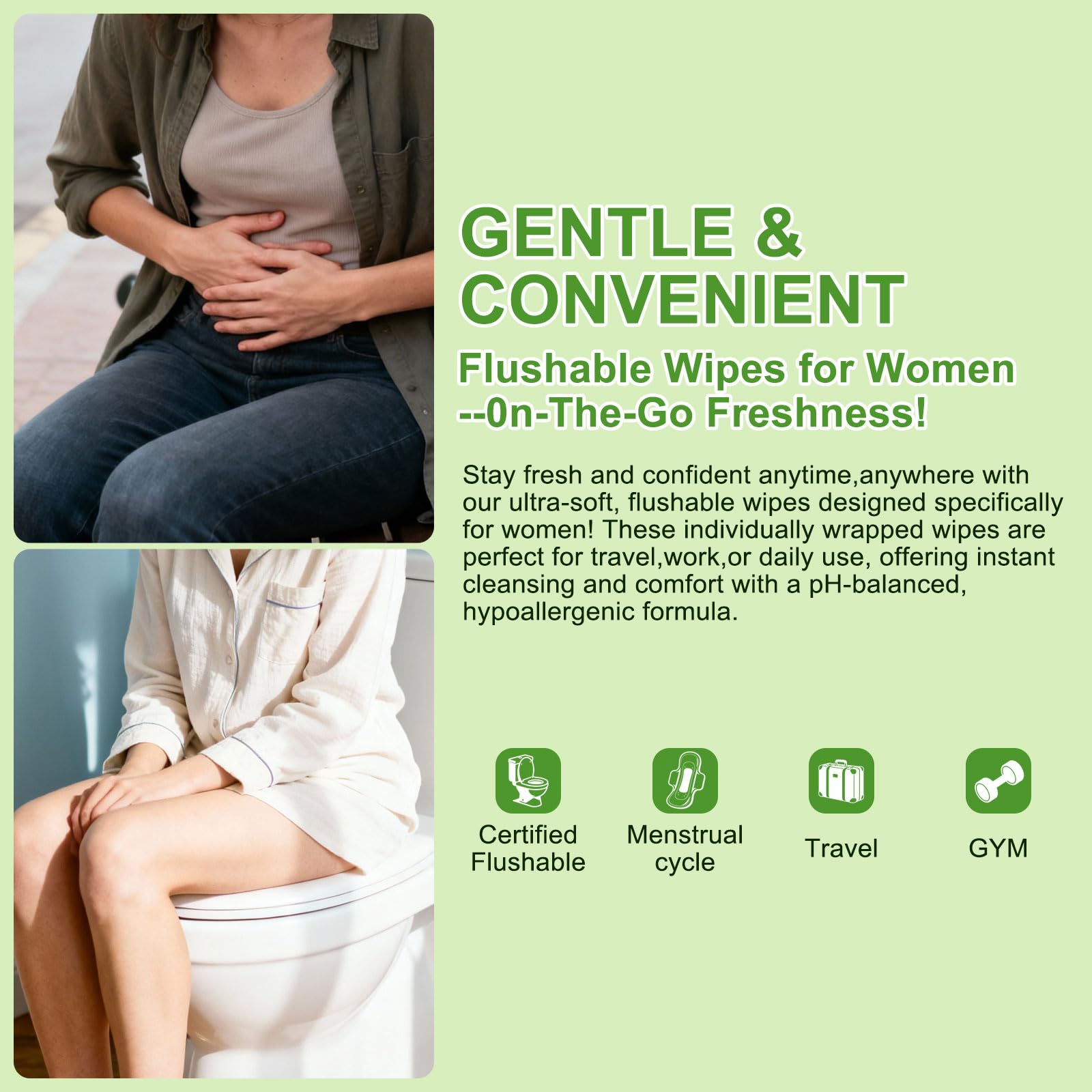 Twoworld wipes dimensions 5.5x6.3 inches for ample cleansing