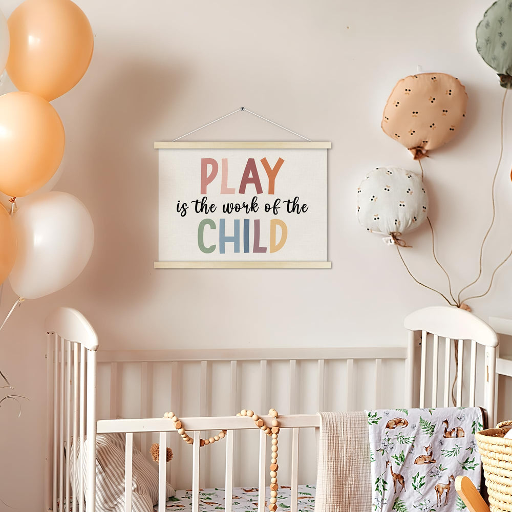 TWRVI poster hanger's compact size fits bedrooms, nurseries, and classrooms.