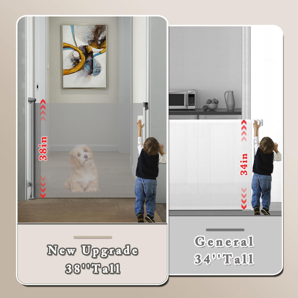 TXTLDB gray gate in action showing retractable design