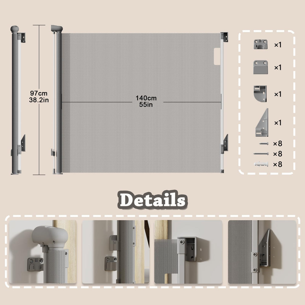 TXTLDB wide-use gate suitable for stairs and doorways, indoor or outdoor