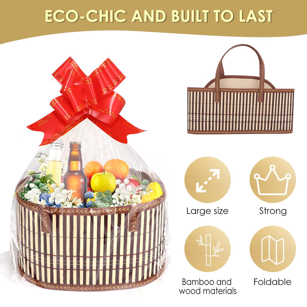 TXXMLXY gold and red folding bows add festive accents to gifts