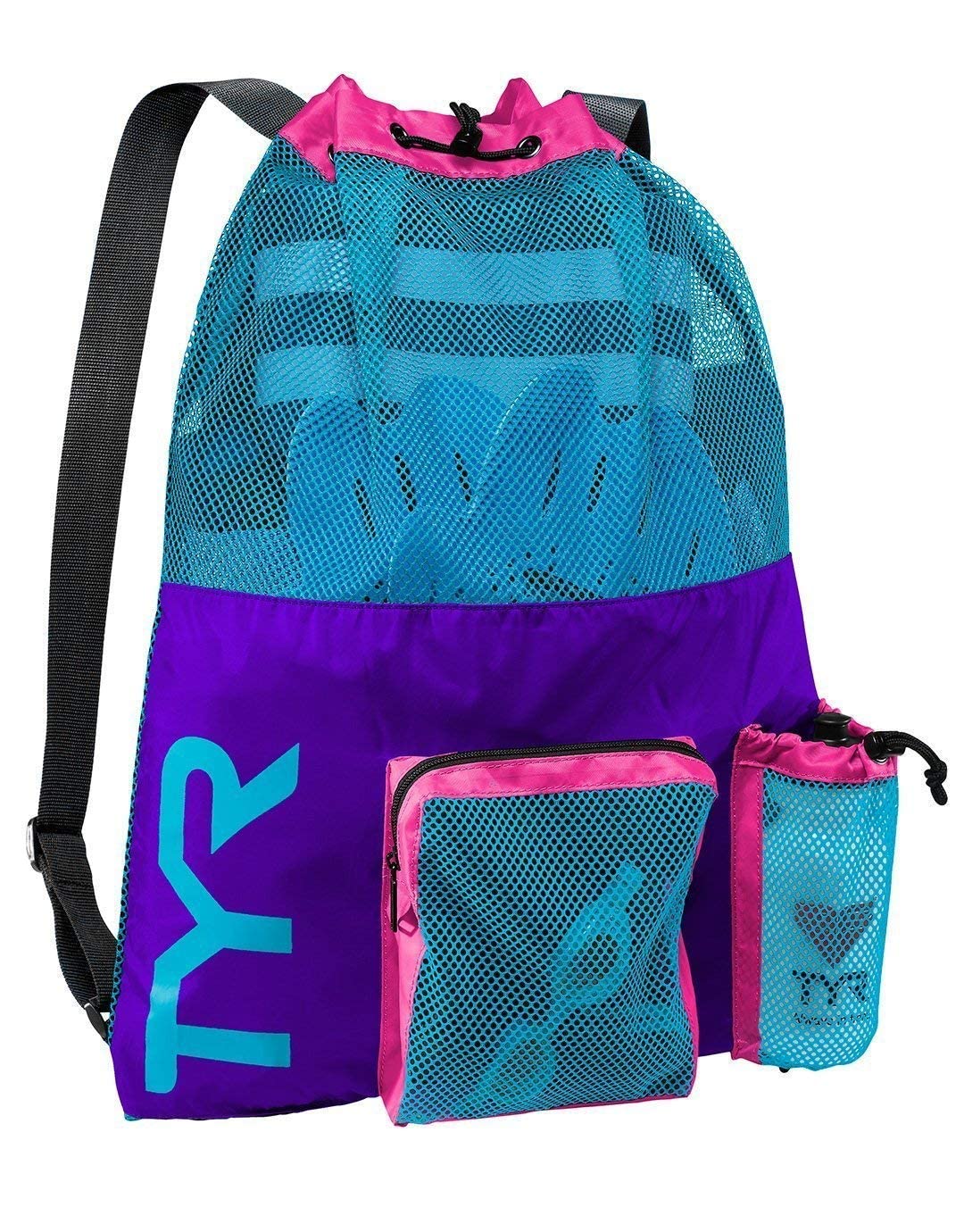 TYR big mesh mummy backpack shoulder straps for easy transport and comfortable carry.