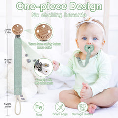 TYRY.HU Ribbon Pacifier Clip Holder versatile use for pacifiers, teethers, and toys