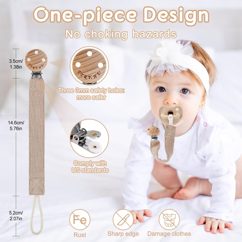 TYRY.HU wooden-cover on the clip protects baby's skin.