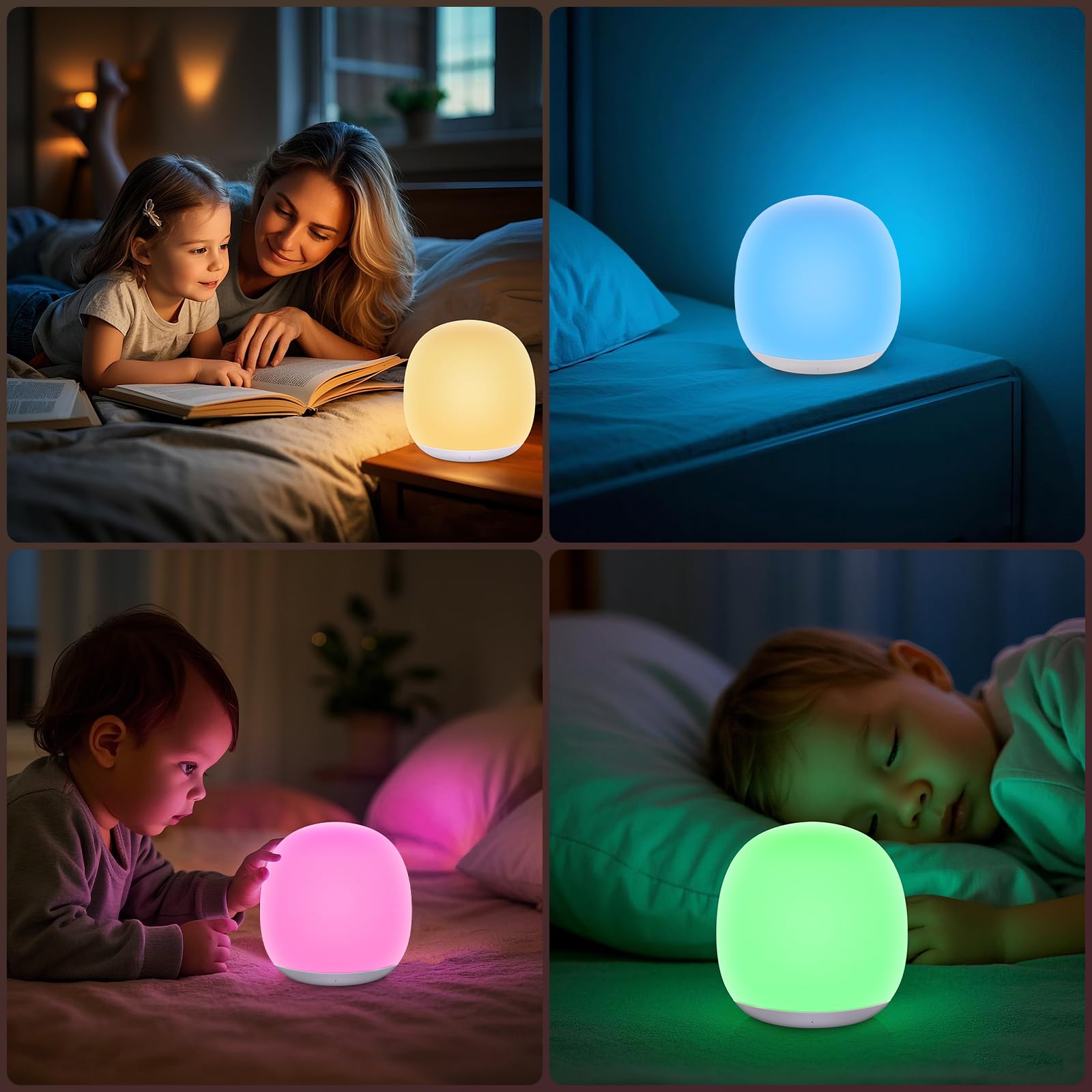 Tyute baby night light in a nursery setup providing soft, versatile lighting.