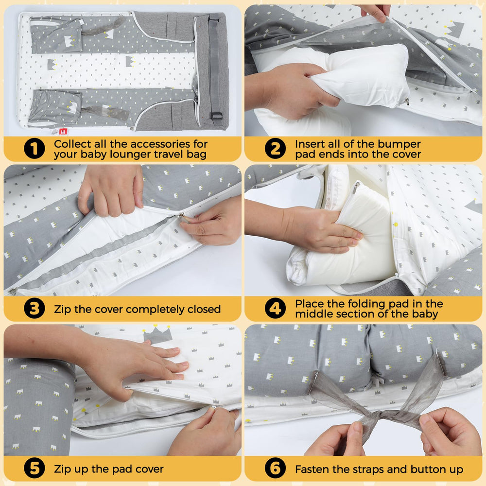 Tywop baby lounger gift-ready highlights ideal baby shower or holiday present.