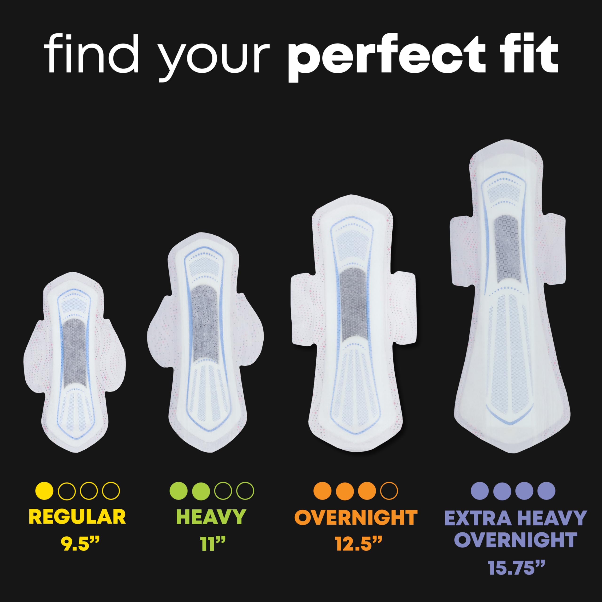 U by Kotex Balance Overnight Pad with wings ensuring protection during sleep