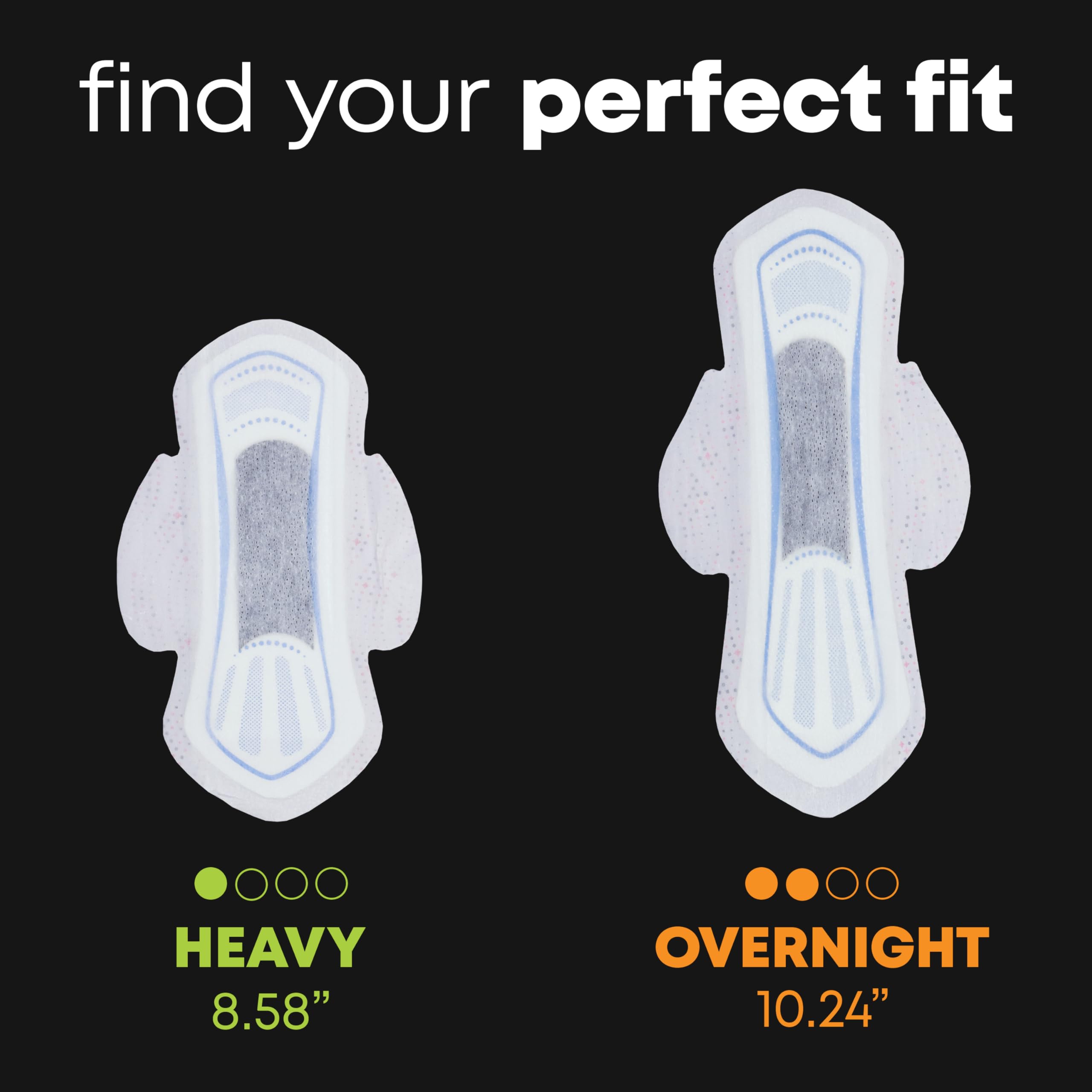 Balance Teen pad with raised center for fast absorption and dryness.