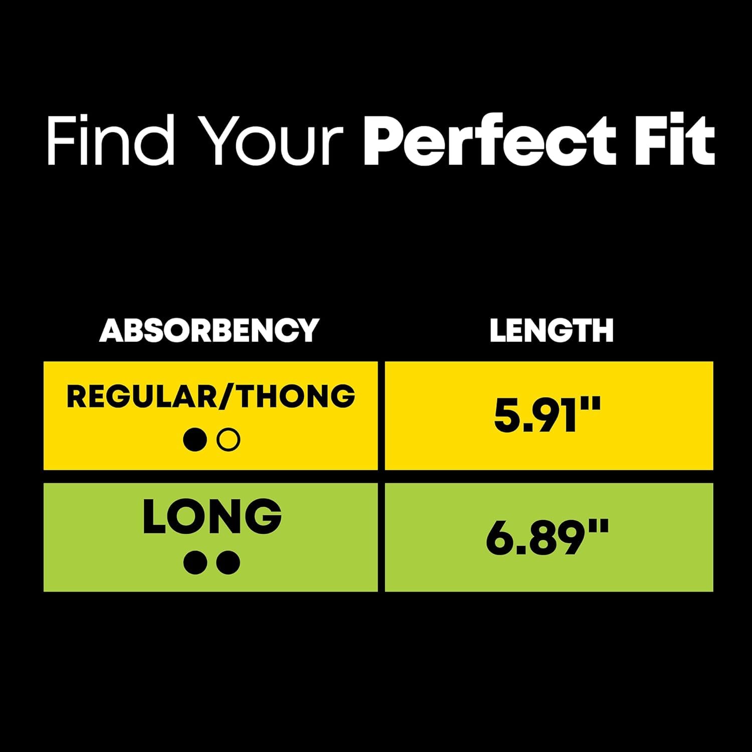 Sheer sides provide secure fit and discreet protection with U by Kotex liner.
