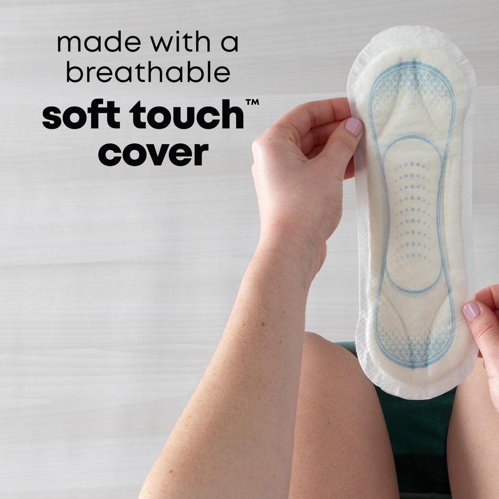 U by Kotex individually wrapped Maxi Pad for convenient on-the-go use.
