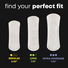 U by Kotex Clean & Secure pantiliner breathable soft touch cover for all-day comfort.
